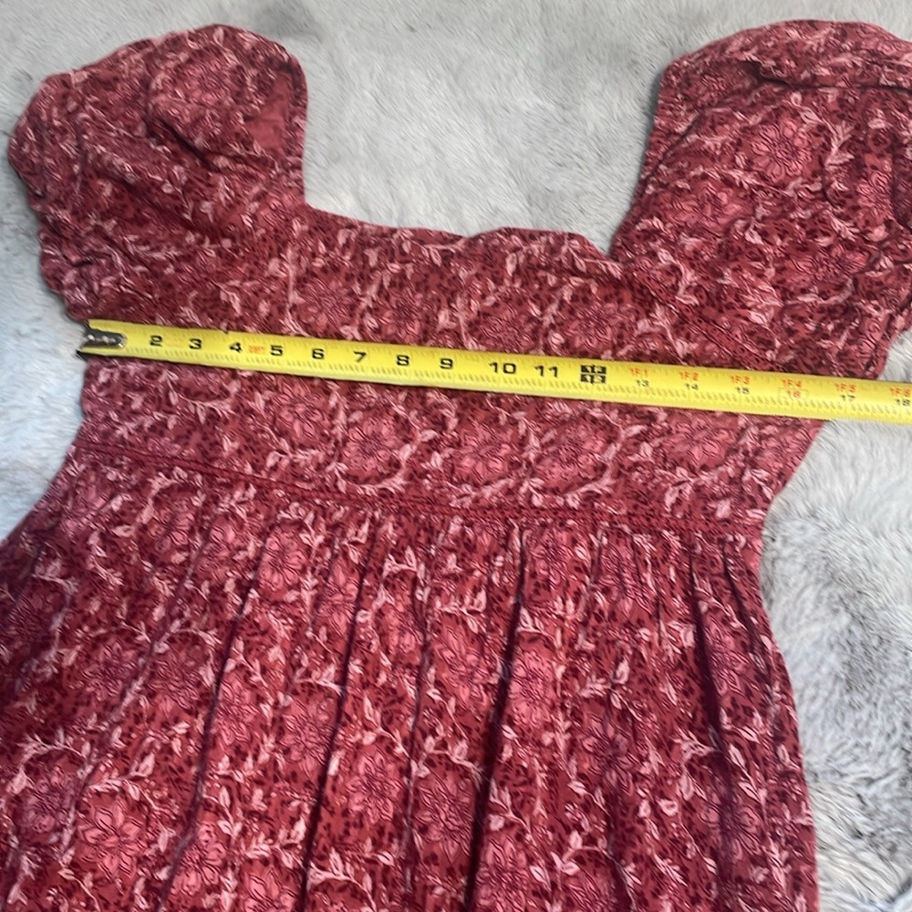 American Eagle Red Wine Patterned Mini Dress - image 2
